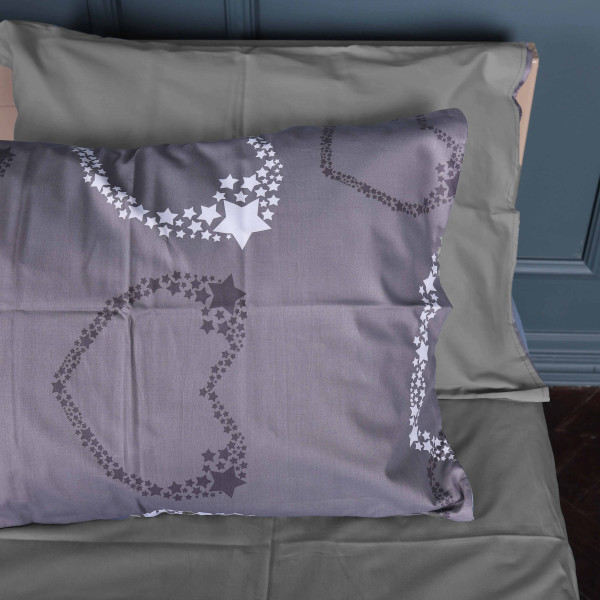 Фото - Комплект постільної білизни MirSon King Size 220х240 см 22-1389 Loving Hearts Сатин (2200010563511)