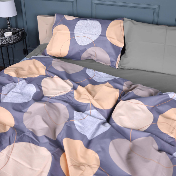 Фото - Комплект постільної білизни MirSon King Size 220х240 см 22-1393 Modern Geometry Сатин (2200010564631)