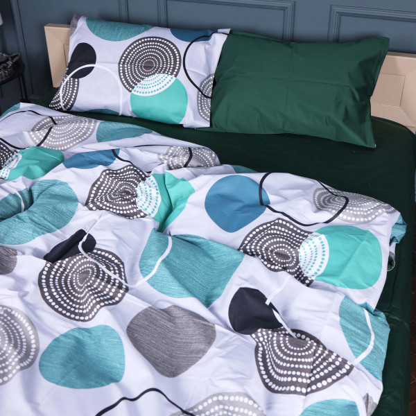 Фото - Комплект постільної білизни MirSon King Size 220х240 см 22-1405 Geometry Bliss Сатин (2200010594119)