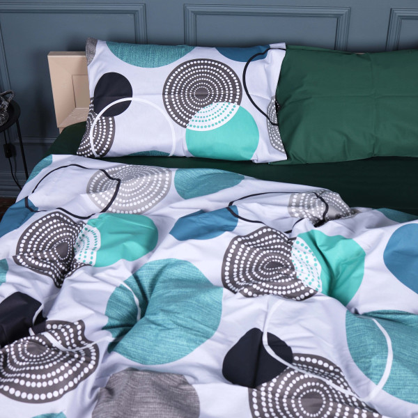 Фото - Комплект постільної білизни MirSon King Size 220х240 см 22-1405 Geometry Bliss Сатин (2200010594119)