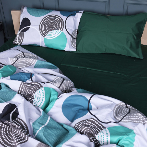 Фото - Комплект постільної білизни MirSon King Size 220х240 см 22-1405 Geometry Bliss Сатин (2200010594119)