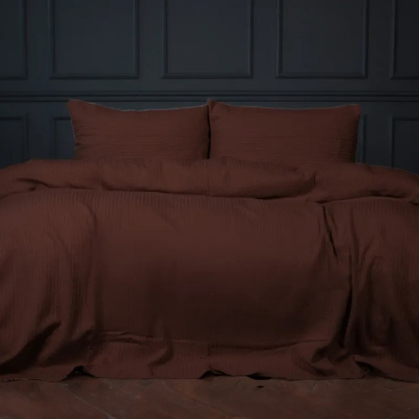 Фото - Комплект постільної білизни дитячий MirSon 110х140 см №10-02 Arrowline Brown Піке (2200010671193)