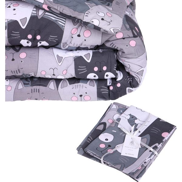 Фото - Одеяло демисезонное двуспальное евро MirSon Хлопковая №263 Сolor Fun Line 17-0543 Hendri 220х240 см +нав 2 шт. (2200010856040)