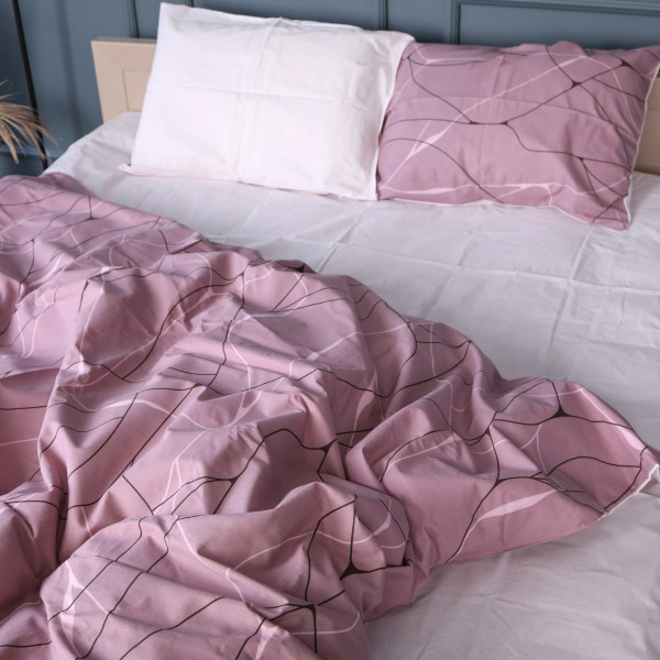 Фото - Комплект постельного белья MirSon Бязь 17-0810 Accents pink 175х210 см (2200011493954)