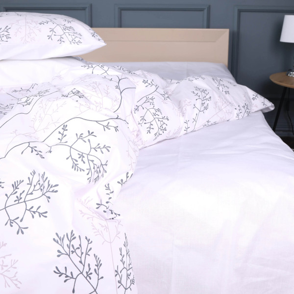 Фото - Комплект постельного белья MirSon 200х220 см 17-0812 Twigs of Spring Ranforce Elite (2200011495217)