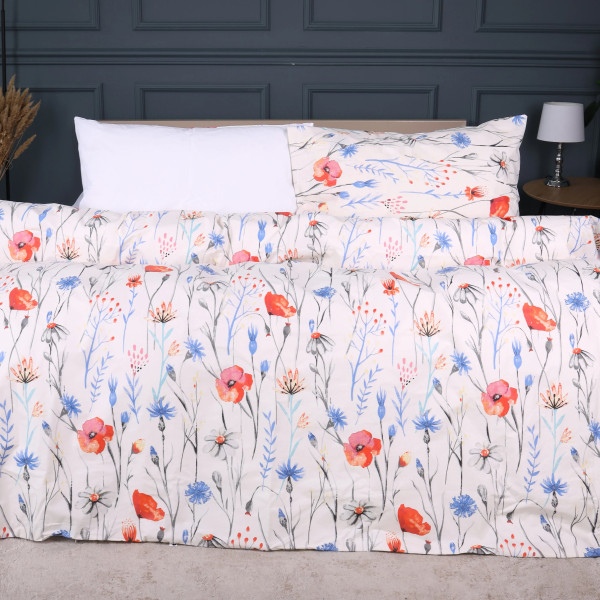 Фото - Комплект постельного белья MirSon 175х210 см 17-0814 Poppies Ranforce Elite (2200011496207) Фото - Комплект постельного белья MirSon 175х210 см 17-0814 Poppies Ranforce Elite (2200011496207)
