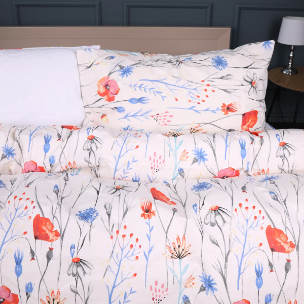 Фото - Комплект постельного белья MirSon 175х210 см 17-0814 Poppies Ranforce Elite (2200011496207)