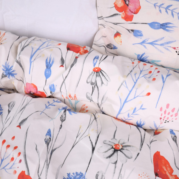 Фото - Комплект постельного белья MirSon 175х210 см 17-0814 Poppies Ranforce Elite (2200011496207)