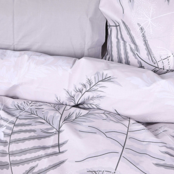 Фото - Комплект постельного белья MirSon 200х220 см 17-0815 Silver Branches Бязь (2200011496467)
