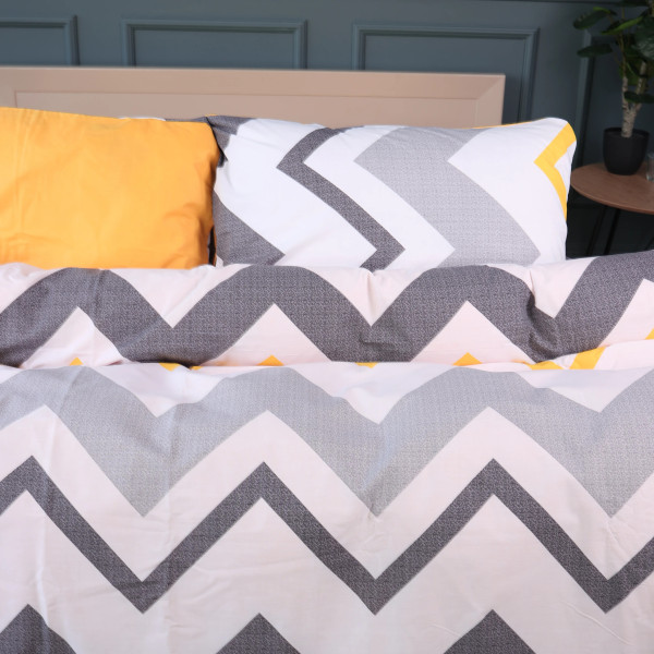 Фото - Комплект постельного белья MirSon 175х210 см 17-0829 Zigzag ornament Ranforce Elite (2200011566016)