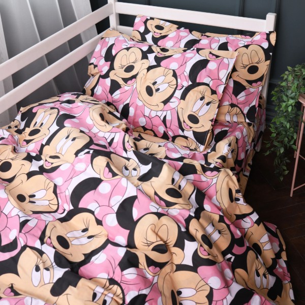 Фото - Комплект постільної білизни MirSon 175х210 см 17-0862 Minnie Style Бязь Бязь (2200011861364)