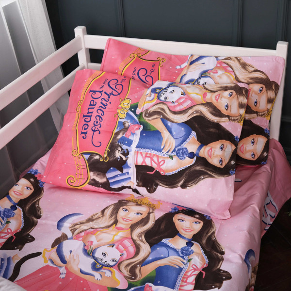 Фото - Комплект постельного белья MirSon 200х220 см 17-0863 Barbie Princess Ranforce Elite (2200011862637)