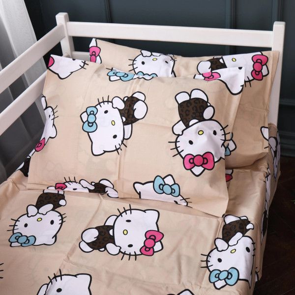 Фото - Комплект постільної білизни MirSon 200х220 см Kids Time 17-0866 Hello Kitty Style Бязь (2200012065495)
