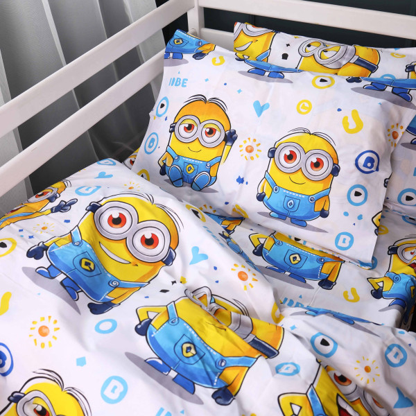 Фото - Комплект постельного белья MirSon 200х220 см Kids Time 17-0867 Happy Minions Бязь (2200012066218)