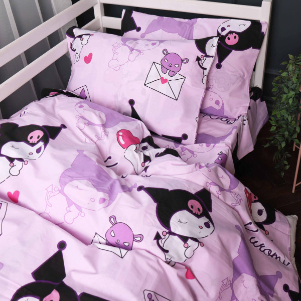 Фото - Комплект постільної білизни MirSon 200х220 см 17-0869 Lovely Kuromi Ranforce Elite (2200012067895)