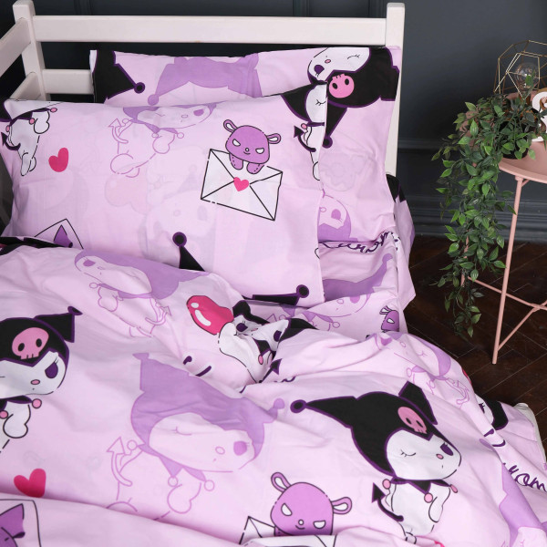 Фото - Комплект постільної білизни MirSon 200х220 см 17-0869 Lovely Kuromi Ranforce Elite (2200012067895)