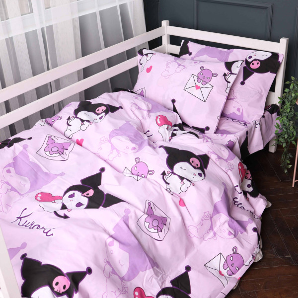 Фото - Комплект постельного белья MirSon 200х220 см 17-0869 Lovely Kuromi Бязь (2200012067413)