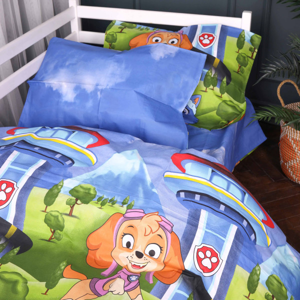 Фото - Комплект постільної білизни MirSon 200х220 см 17-0885 Paw Patrol Friends Ranforce Elite (2200012385852)