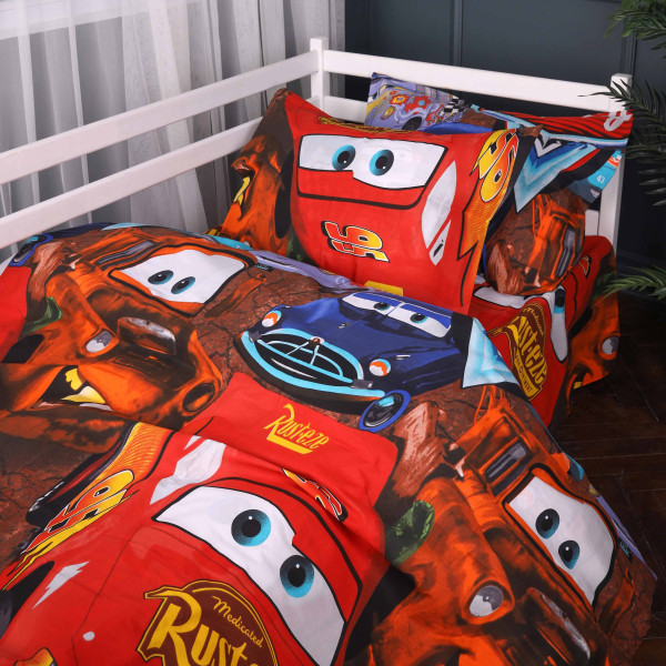 Фото - Комплект постільної білизни MirSon 200х220 см 17-0889 Cars Retro Race Ranforce Elite (2200012388860)