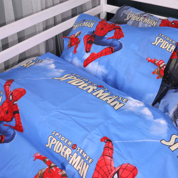 Фото - Комплект постільної білизни MirSon 200х220 см 17-0891 Spider-Man City Wall Ranforce Elite (2200012390368)