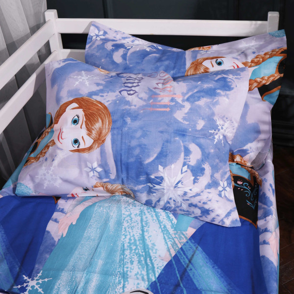 Фото - Комплект постільної білизни MirSon 200х220 см Kids Time 17-0893 Frozen Elsa  and  Anna Бязь (2200012391617)