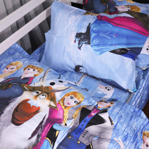 Фото - Комплект постельного белья MirSon 200х220 см 17-0894 Frozen Team Бязь (2200012392119)
