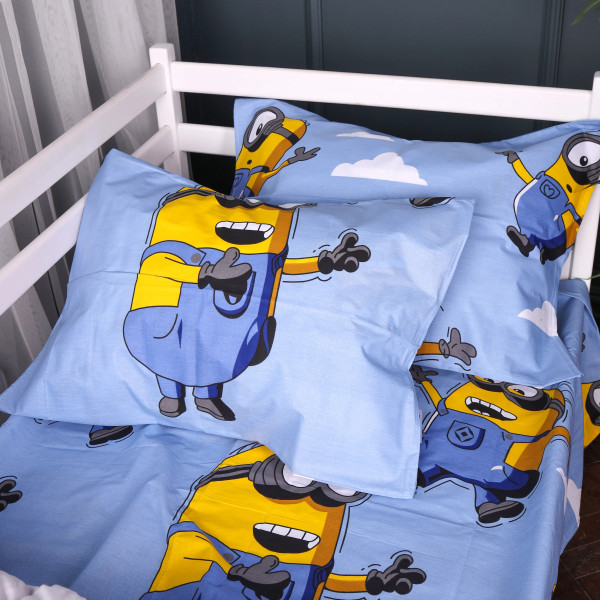 Фото - Комплект постельного белья MirSon 175х210 см 17-0900 Minions Happy Ranforce Elite (2200012397114)