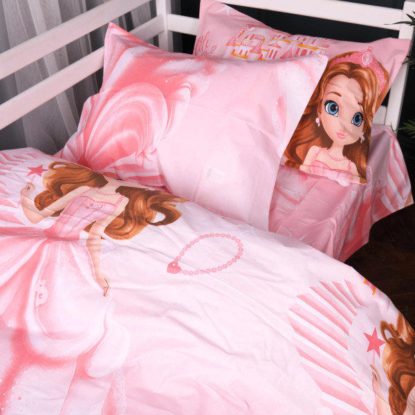 Фото - Комплект постельного белья MirSon 175х210 см Kids Time 17-0901 Princess Dream Бязь (2200012397619)