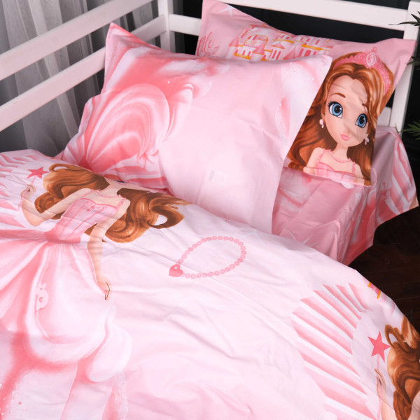Фото - Комплект постільної білизни MirSon 200х220 см Kids Time 17-0901 Princess Dream Бязь (2200012397626)