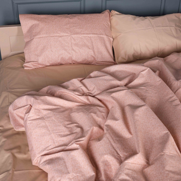Фото - Комплект постільної білизни MirSon 200х220 см 22-1444 Gentle Peach Glow Сатин (2200012406953)