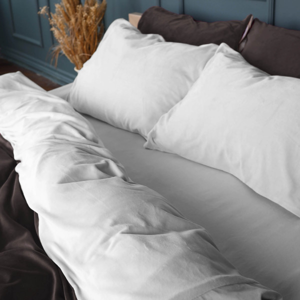 Фото - Комплект постільної білизни MirSon Winter Frost 28-0001+28-0003 Lilium Velvet 2х143х210 (2200004003450)
