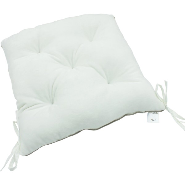 Фото - Подушка для стільця MirSon 28-0001 White Velvet 50х50 см (2200006275718)