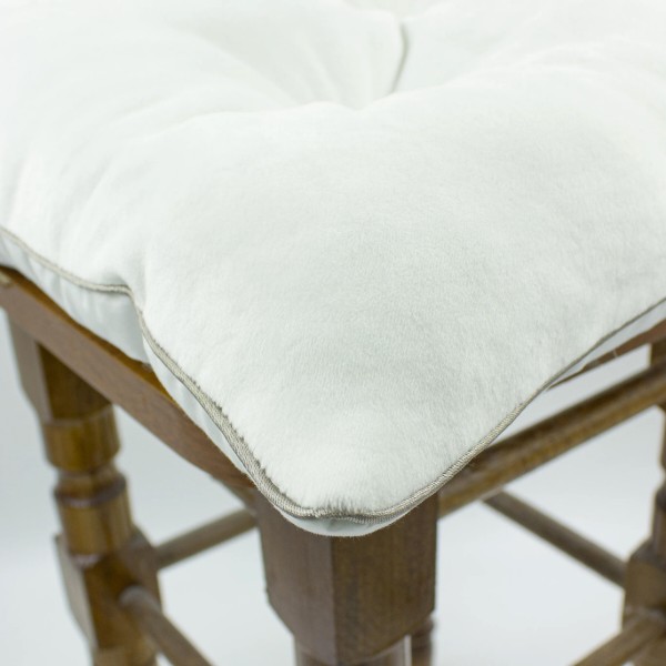 Фото - Подушка для стільця MirSon 28-0001 White Velvet 50х50 см (2200006275718)