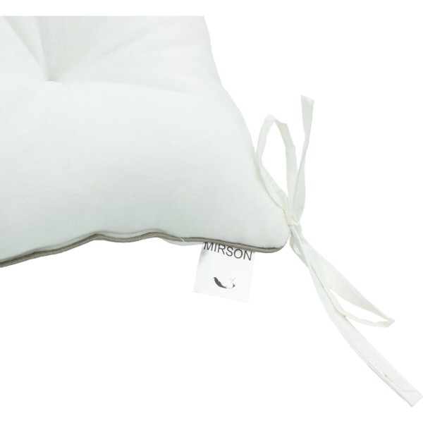 Фото - Подушка для стільця MirSon 28-0001 White Velvet 50х50 см (2200006275718)