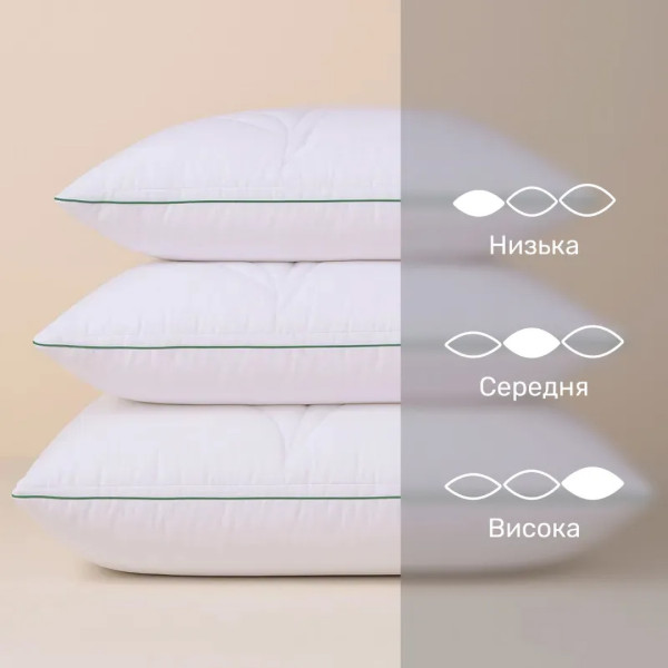 Фото - Подушка стандартная MirSon №515 Marzello Collection Eucalyptus высокая 70x70 см (2200012229712)