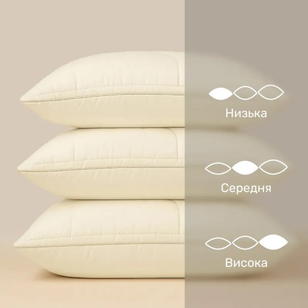 Фото - Подушка стандартна MirSon №524 Marzello Collection Silk Kapok висока 60x60 см (2200012229880)