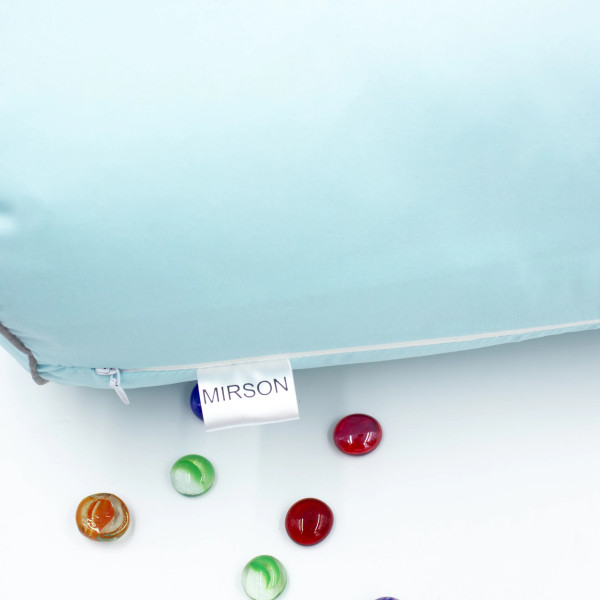 Фото - Подушка валик MirSon №8536 Naturale Line 14-4121 Blanco 100% Memory 15x50 см (2200006340454)