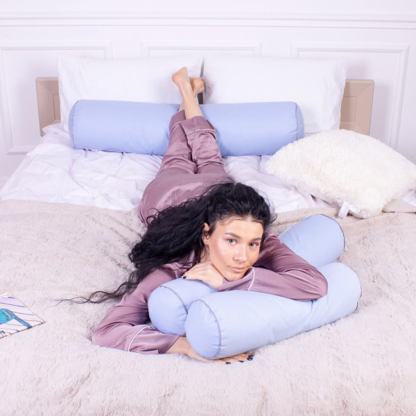 Фото - Подушка валик MirSon №8539 Naturale Line 12-4608 Lucretia 100% Memory 70х20 см (2200006343677)