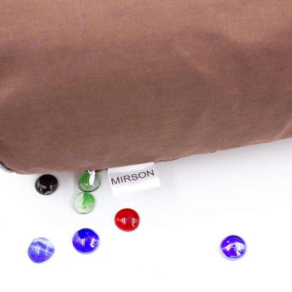 Фото - Подушка валик MirSon №8578 Naturale Line 19-1217 Chocolate Perla Полістирол 60х20 см (2200006345992)