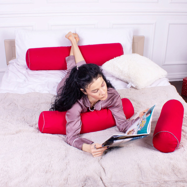 Фото - Подушка валик MirSon №8579 Naturale Line 19-1655 Edmonda Полістирол 100х20 см (2200006346098)