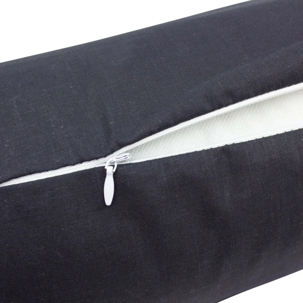 Фото - Подушка валик MirSon №8582 Naturale Line 16-9000 Black Stone Полістирол 60х16 см (2200006346227)