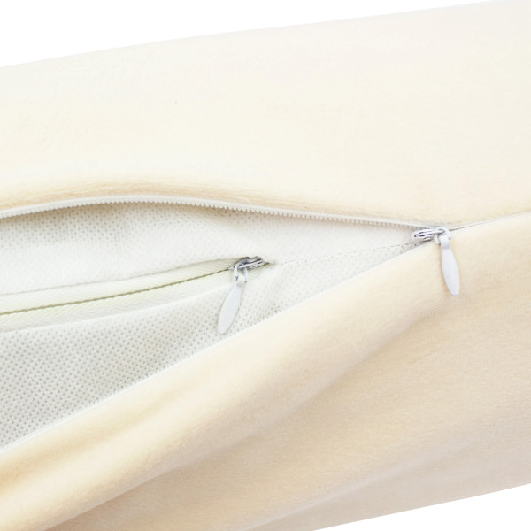 Фото - Подушка валик MirSon №8395 Velvet Line 28-0004 Cream BamBoo 100х20 см (2200006253600)