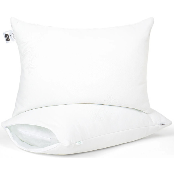 Фото - Подушка стандартна MirSon №805 Julia EcoSilk Hand made 60х60 см (2200003197044)