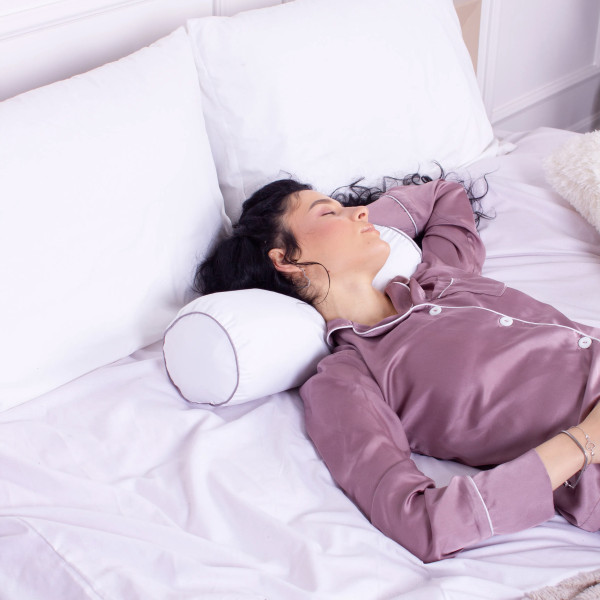 Фото - Подушка валик MirSon №8100 Eco Line White EcoSilk 15x50 см (2200006199656)