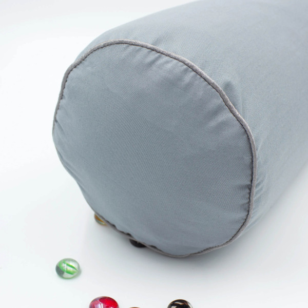 Фото - Подушка валик MirSon №8341 Eco Line Gray BamBoo 100х20 см (2200006250364)