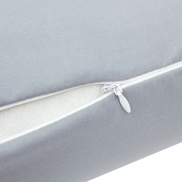 Фото - Подушка валик MirSon №8341 Eco Line Gray BamBoo 100х20 см (2200006250364)