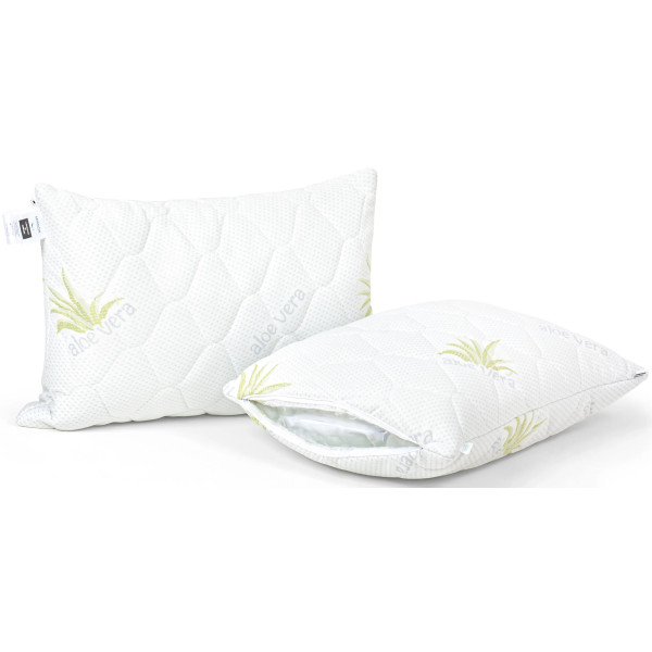 Фото - Подушка стандартна MirSon №808 Alberto EcoSilk Hand made 70х70 см (2200003197143)