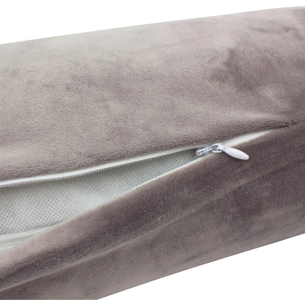 Фото - Подушка валик MirSon №8129 Velvet Line 28-0005 Ashen EcoSilk 100х20 см (2200006249191)