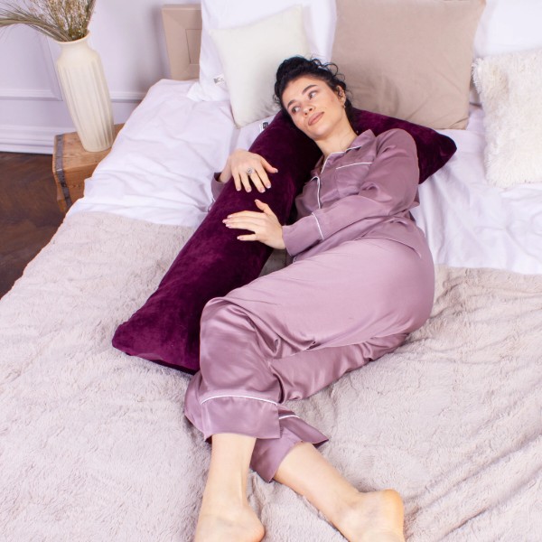 Фото - Подушка для майбутніх мам MirSon №8455 Velvet Line 28-0003 Excalibur Г-подібна (2200006274995)