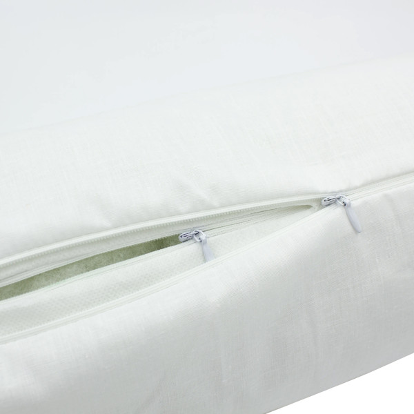 Фото - Подушка валик MirSon №8564 Naturale Line 11-2107 White ) Полістирол 100х20 см (2200006345190)